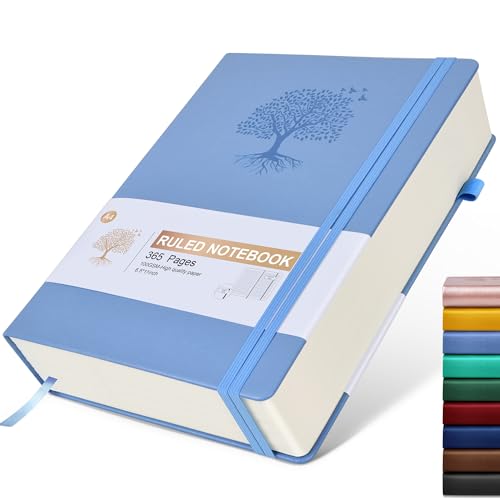 Image of Lined Journal Notebook, 365 Pages A4 Large Journals for Writing College Ruled Notebook, Hardcover Leather Journal for Women Men, Daily Journa Notebook for Work, Note Taking, 100Gsm Thick Paper ( 8.5 inch