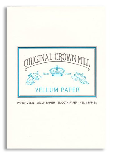 Original Crown Mill Classic Line A5 Pergamentpapier Glatte Schreibblock - (Pack von 50 Blatt) Cover