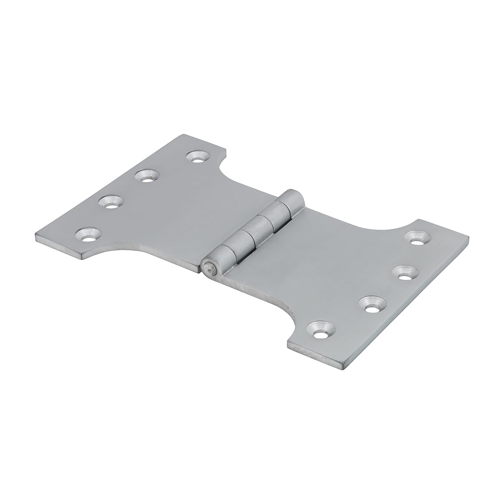 Timco - Parliament Hinges - Solid Brass - Satin Chrome (Size 102 x 150-2 Pieces)