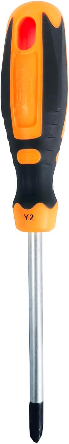 4-Piece Tri Wings Screwdriver Y00 (2.0 mm) Y0 (3.0 mm) Y1 (4.0 mm) Y2 (4.0 mm) Multifunctional Magnetic Y Screwdriver Set, Orange
