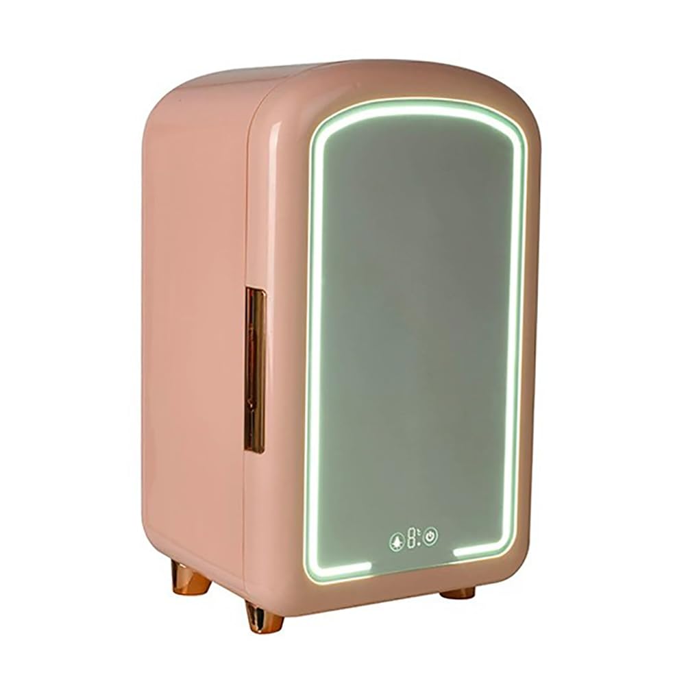 Mini Frigorifero Portatile per Cosmetici, Frigorifero per Cosmetici Domestici da 12 Litri, Temperatura Costante 8-18°C (46,4-64,4°F), Contenitore Caldo E Freddo da Tavolo,E