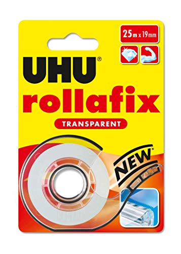 UHU rollafix Klebefilm, Transparentes Klebeband mit passendem...