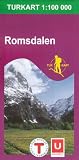  Romsdalen topográfico 1:100.000 mapa de senderismo de Noruega # 2728