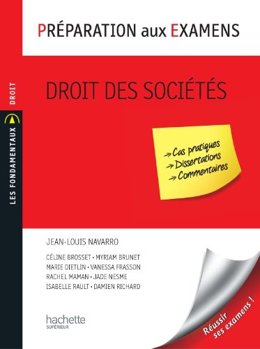 Télécharger Préparation aux examens - Droit des sociétés PDF Ebook En Ligne