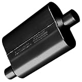 Flowmaster 40 Series Original Chambered Muffler – 2.25” Offset In / 2.25” Center Out – Aggressive Sound – 16-Gauge Aluminized Steel – For Muscle Cars, Street Rods, Trucks & SUVs (42441)