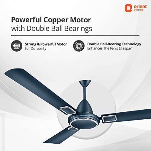 Image of Orient Electric 1200 mm Falcon 425 Deco Ceiling Fan (Aqua Teal)