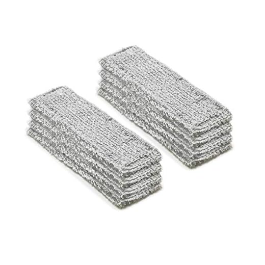 Supremery 8X mikrofibertorkskydd för Kärcher WV fönsterstädare batteri-fönsterdammsugare WV 6 Plus (premium), WV 5 Plus (premium), grå Outdoor, ersätter Kärcher 2.633-131.0