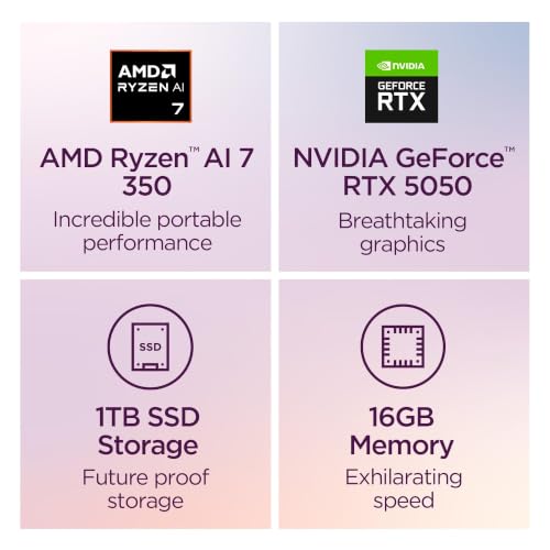 Image of Lenovo IdeaPad Pro 5-2025 16 inch OLED 2880x1800 120Hz, Ryzen AI 7 350, RTX5050, 16GB, 1TB + Microsoft 365 Personal 12-Month Subscription Bundle