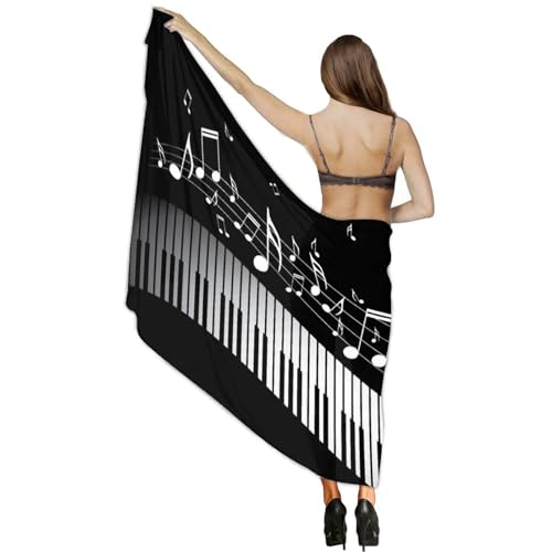 Women's Chiffon Beach Scarf Bikini Cover Up Long Fashion Shawl Scarf2