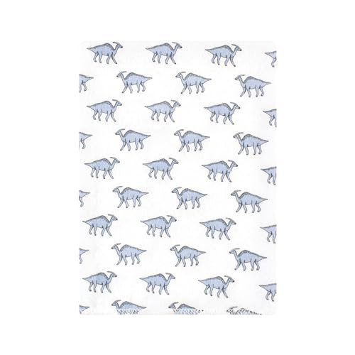 Image of Hudson Baby Unisex Baby Cotton Poly Flannel Burp Cloths Bundle, Boy Dino World, One Size