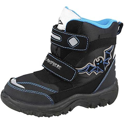 Yinka Shoes Kids Snow Boots Black/Blue Cover