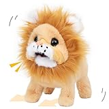 Cuteoy Walking Yellow Lion Stuffed Animal Speaking Roar Plush Electric Interactive Animated Plushies Toy for Girls Boys Birthday