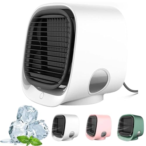 Oribreeze Klimaanlage & Kühler, tragbarer Eiswasserventilator (Weiß)
