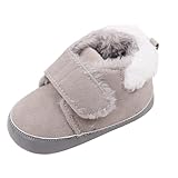 [Panegy] 暖かい 赤ちゃん スノーブーツ 滑り止め ファーストシューズ 歩行練習 ベビー シューズ 靴 柔らか 軽量 もこもこ 綿入れ 新生児 幼児 出産祝い プレゼント お出かけ 部屋着 雪遊び 冬 グレー 12.0cm