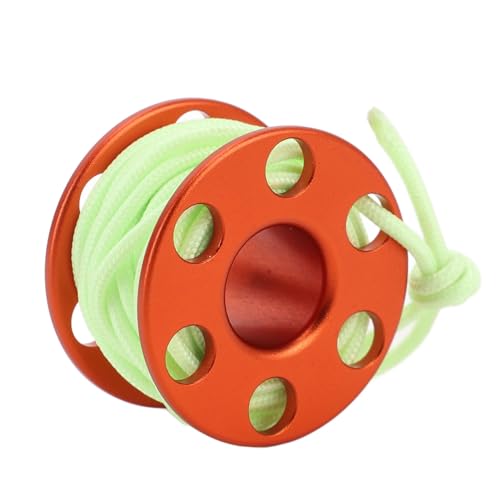 BusoTh Mini Diving Rope Reels, Durable Mini Spool Pendant Portable for Souvenirs (Orange), BusoThyq1famsgn6-12