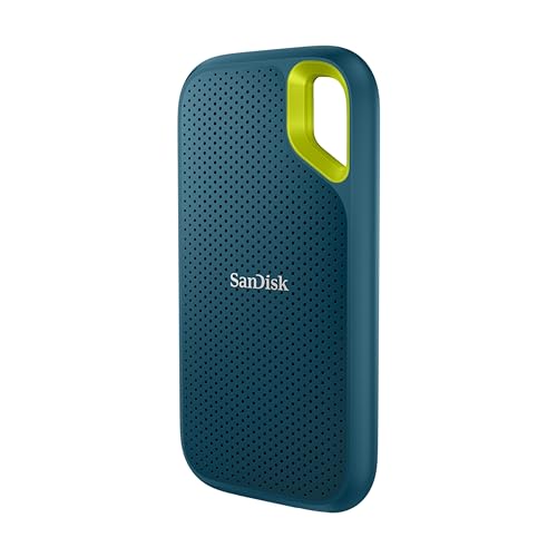 SanDisk Extreme Portable SSD 1 TB (tragbare NVMe SSD, USB-C, bis zu 1.050 MB/s Lesen/1.000 MB/s Schreiben, fallsicher aus bis zu 3 m, wasser- und staubbeständig) Monterey