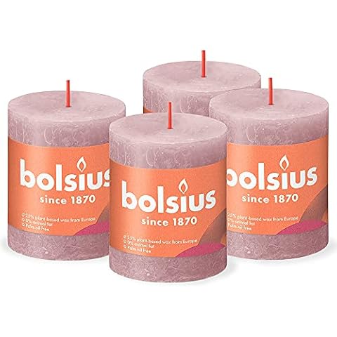 Vela rústica de pilar Bolsius Cover