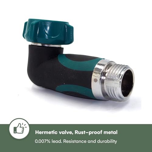 2wayz 90 Degree Garden Hose Elbow, Hose Connector, Right Angle Garden