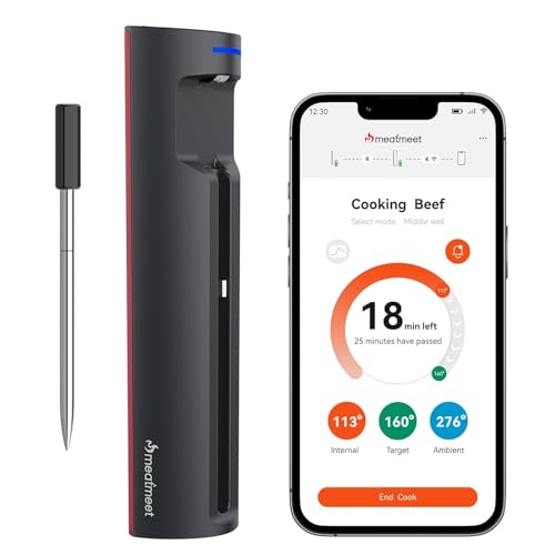 Meatmeet Pro Termómetro de Carne Inalámbrico WiFi Bluetooth