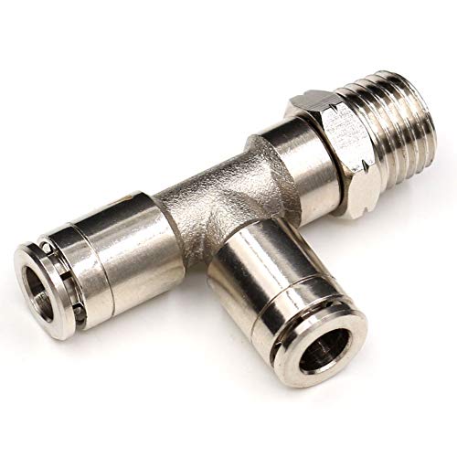 1/4 Tee Push Connect Fittings Tube Fittings,CEKER Pneumatic Fitting 1/4" Od x 1/4"