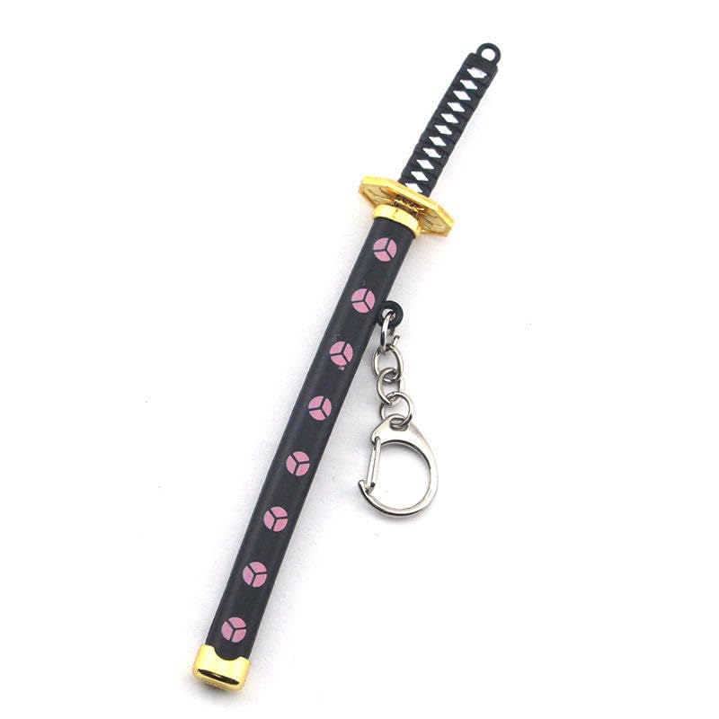 Katana Keychain with Cover | Mini Samurai Key Ring for Car, Bike & Bag | Anime-Inspired Collectible Gift for Men & Boys-Multi Design - BLK-image-7