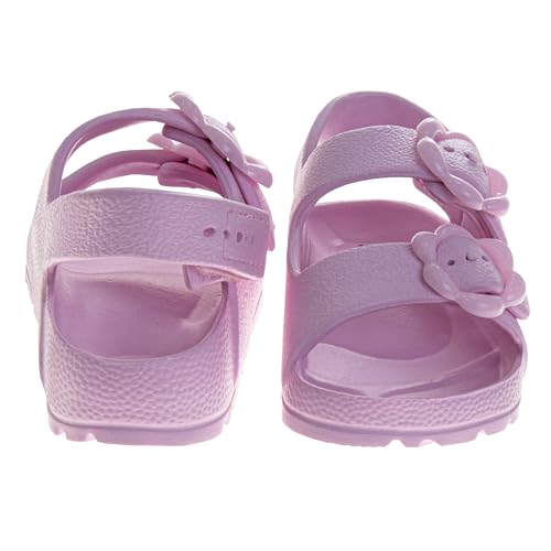 Image of Josmo Kids Double Buckle Sandals Boys Girls Adjustable Back Strap Summer Beach Pool Sandal (Size 5-10 Toddler)