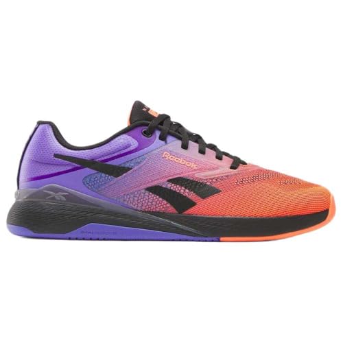 Reebok Baskets Nano X5 Unisexes, FTW White Flash Orange Royal Purple, 43 EU
