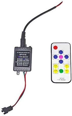 SP101E WS2811 WS2812B IC Individually Addressable LED Strip Controller w/Remote DC 5V 2450 Pixels