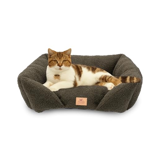 Ferplast Coussin pour Chien de Taille Moyenne, Panier pour Chat, Tissu bouclé synthétique Lavable, Rembourrage Moelleux, 55 x 45 x 20 cm. Vert