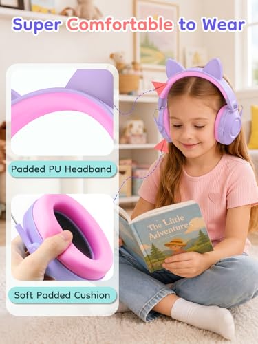 Image of Dr.meter Kids Ear Protection Ear Muffs: 32dB SNR Noise Cancelling Headphones for Kids, Adjustable Noise Reduction Hearing Protection for Autism Sensory, Fireworks, Concert w /Fun Stickers