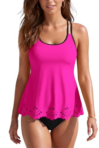 Maillots de bain tankini pour femme SHEKINI 2 pièces shorty et maillot de plage extensible
