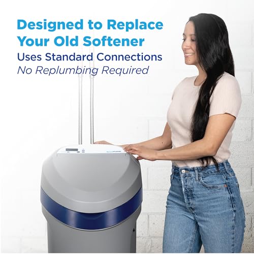 Image of EcoPure EPS110 Whole House Water Softener for Small Households - AutoSense AI Technology, High-Efficiency Salt Usage, Compact Space-Saving Design