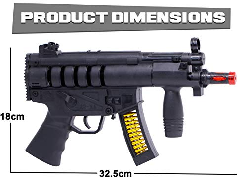 Image of Zest 4 Toyz Battery Operated Musical Black Toy Gun with LED Light and Music | Toy Gun for Boys and kids - Black