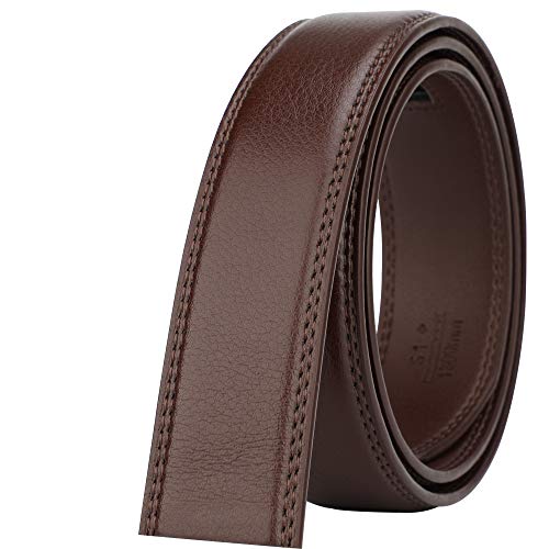 Image of Lavemi Men's Real Leather Ratchet Dress Belt with Automatic Buckle,Elegant Gift Box
