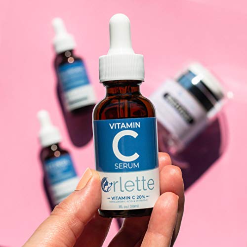 Orlette Vitamin C Serum - With Vitamin E & Hyaluronic Acid - Skin Treatment Formula - Natural Anti Aging Face Moisturizer, Facial Acne Removal - Wrinkles, Dark Circles, Scar, Pore Minimizer & Reducer