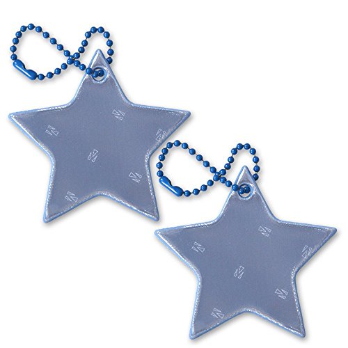 Funflector Safety Reflector - Star - Blue - 2-Pack #TOP3