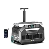 【2025新登場】IEE P3200 ポータブル電源 3200W/2048Wh 大容量 リン酸鉄リチウム AC3200W(瞬間最大6400W) APP遠隔操作 50分でフル充電 16台同時充電 キャスター付き 家庭アウトドア両用 節電停電 車中泊 静音設計 非常用電源 防災推奨 AC100V 50Hz/60Hz