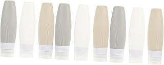 9 Pçs Garrafa De Loção De Silicone Saco De Pessoal De Viagem Garrafas De Viagem De Plástico Shampooer Portátil Garrafas Vazias De Plástico Garrafas De Sabão De Mão SAFIGLE