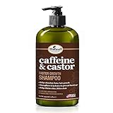 Difeel Caffeine & Castor Faster Growth Shampoo 12 oz., Made with Castor Oil for Hair Growth, Sulfate Free Shampoo