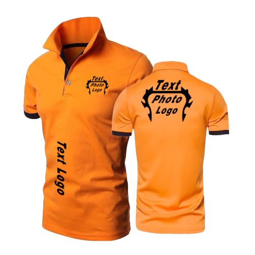 Mens Custom Polo Shirts Personalized Short Sleeve-ChengSe||s