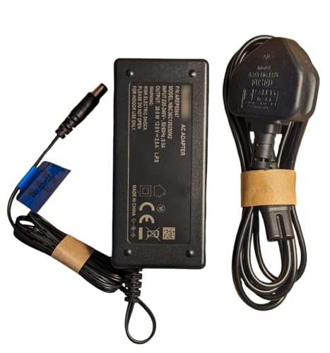 Replacement Power Supply Charger for Virgin Media Hub 3 Broadband Router – 12V 2A AC Adapter with UK Plug