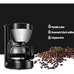 QJRGUY Filter Machine Black And Brushed Stainless Steel Coffee Machine,Pp Plastic+Stainless Steel,600W,For Family,Office,For Espresso Cooker - Image 5