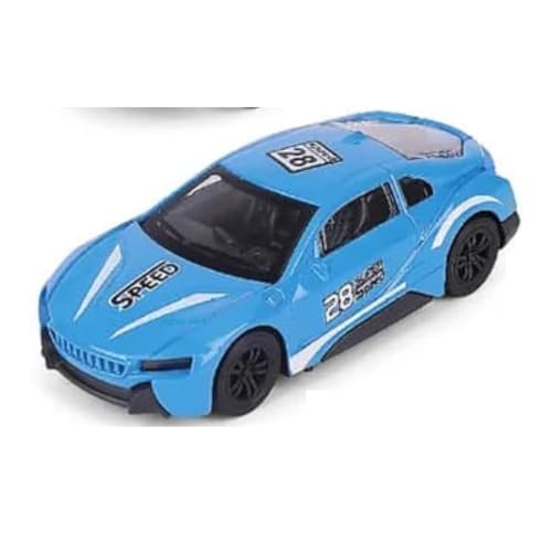 Image of Metal Super Cars | Race Car | Play for Kids Multicolor Pullback Speed Play Car | (Pack of 1) (Blue)