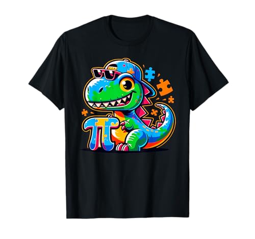 Kids funny pi day dinosaure science maths t-shirt