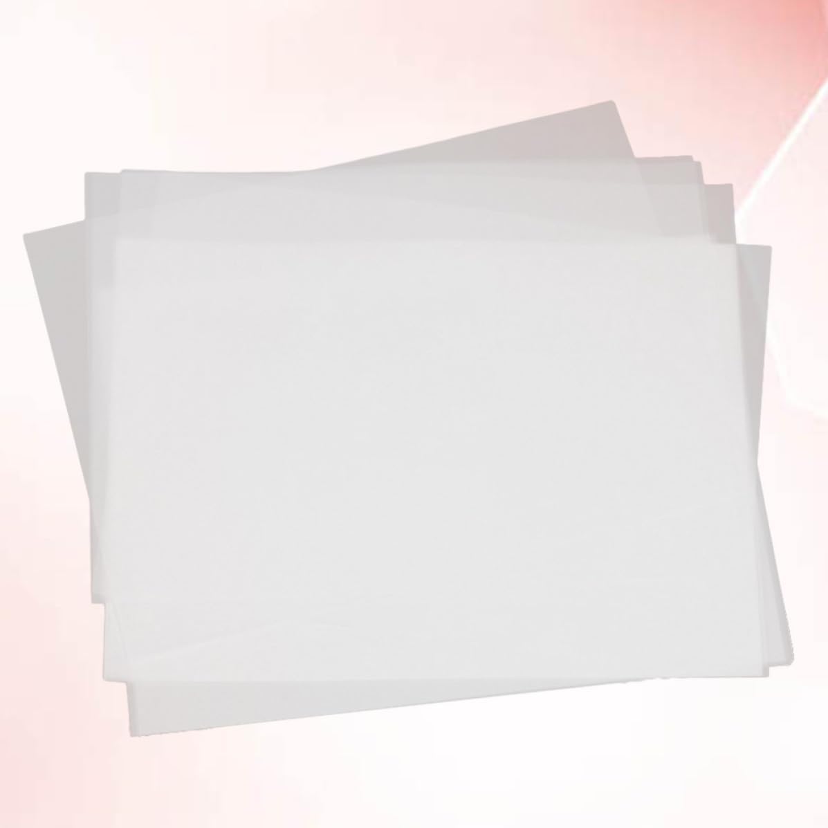 SHOWERORO 100pcs White Translucent Tracing Paper Sheets for Drawing and Engineering, Fade Resistant Paper for Art Practice, Ink-Jet Plotter, and Marker Drawings