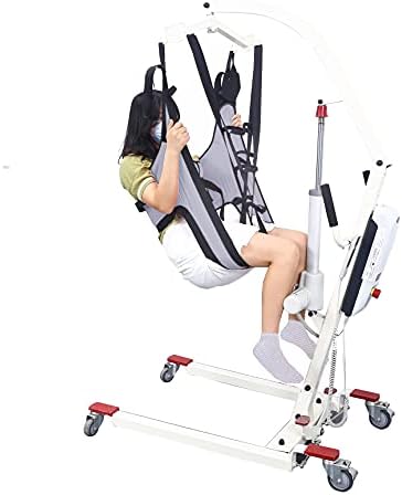 Patient Hoyer Lift Sling 485lbs Weight Capacity, Large Medical Hoyer Lifts Sling, Padded U Transfer Sling for Toileting Aid Shower Bath Lifter for Seniors, Elderly, Bariatric & Disabled Patient (L)