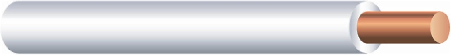 Woods Southwire 22965851 50-Feet 12-Gauge Stranded Thermoplastic High Heat Resistant Nylon Jacket THHN Multi-Purpose BuildingWire, White