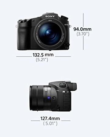 Sony DSCRX10M3 4K Premium Digital Bridge Camera with a 24-600 mm F2.4-4 Zeiss Vario-Sonar T* Lens (20.1 MP, 25x Zoom) - Black