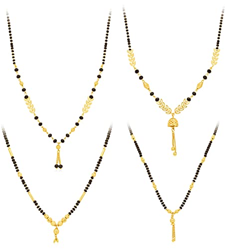Sukkhi Beautiful Gold Plated Mangalsutra Pendant Combo for Women (CBMP100884) (B09QXKCJB8) Amazon Price History, Amazon Price Tracker