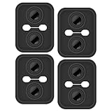Autotür Stoßdämpfer, 4 Stück Auto Türschlossabdeckung, Silikon Pads Dämpfer Schutz Für Türverriegelung, Schwarz Protector Für Türriegel